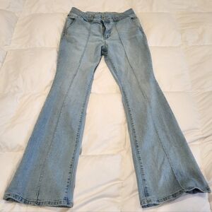 Womens Kick Flare Jeans Size 12 Stretch Denim